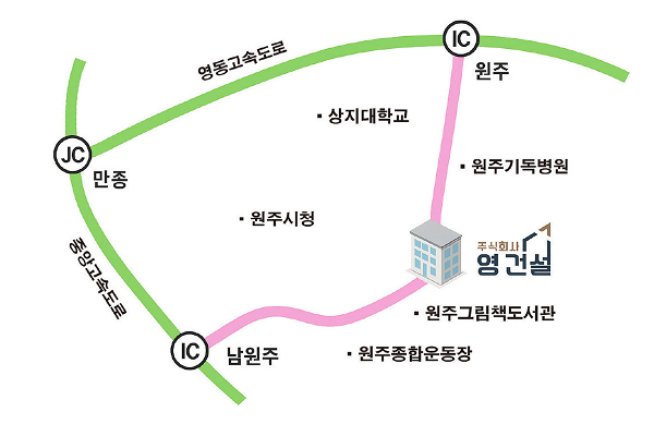 오시는 길 지도